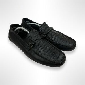 FRANCO CUADRA caiman leather driving loafers